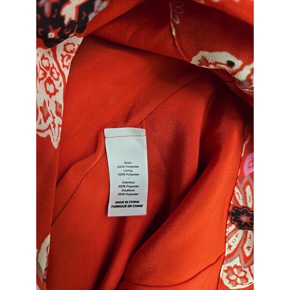 CINQ A SEPT Kathleen Ruched Floral-Print Georgette Skirt Size 2 Midi Fit & Flare - Picture 6 of 9